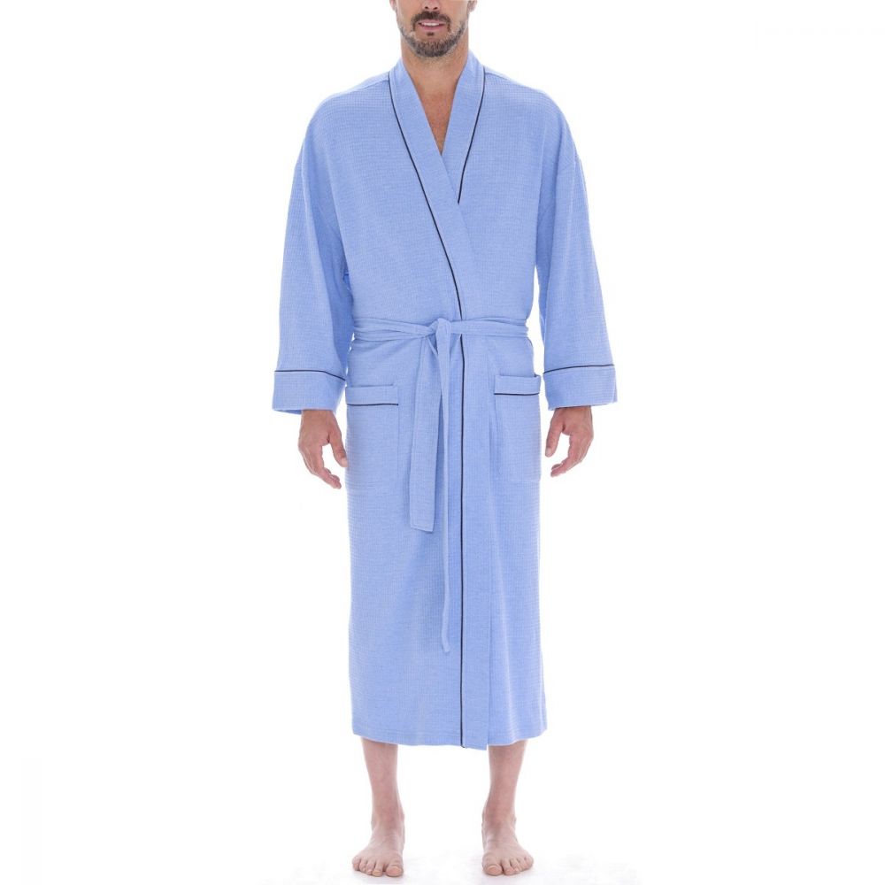 JMR Bathrobe for Men and Women-100% Cotton Unisex Kimono Robe With