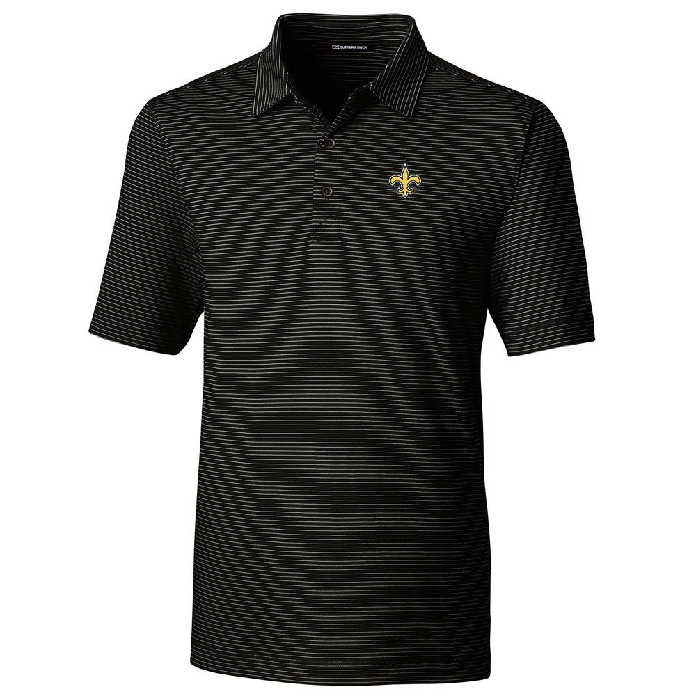 Saints Forge Pencil Stripe Polo by Cutter Buck