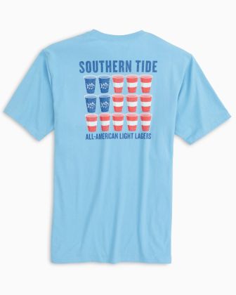 Southern Tide Perlis Clothing   All American Light Lager T Shirt Ocean Channel Back 8165 1024x1024 