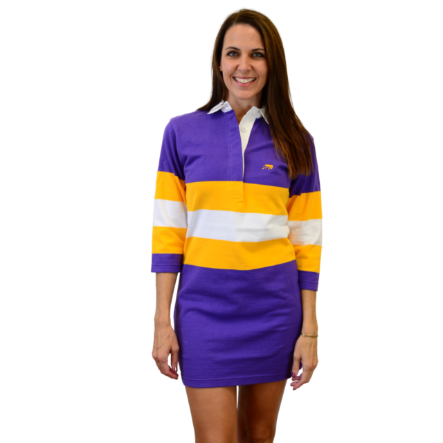 J.Crew Rugby shirt with chest stripe BL221 - Purple Gold Chest